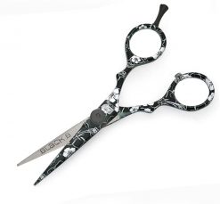 White Flowers Hair Scissors for all Hair Types, with Presentation Case